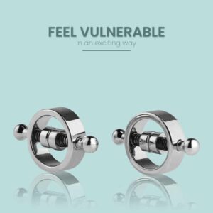 Spring/Screw Nipple Clamps - Stainless Steel - FRISKY BUSINESS SG