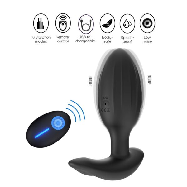 Squeeze-it - Vibrating Anal Plug - FRISKY BUSINESS SG