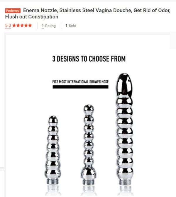 Stainless Steel Enema Nozzle - FRISKY BUSINESS SG