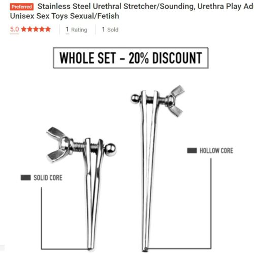 Stainless Steel Urethra Stretcher/Sounding - FRISKY BUSINESS SG