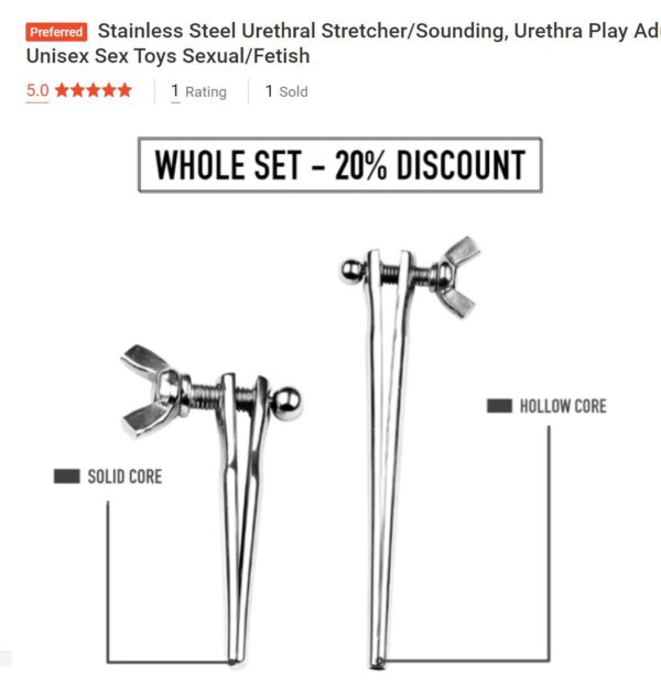Stainless Steel Urethra Stretcher/Sounding - FRISKY BUSINESS SG