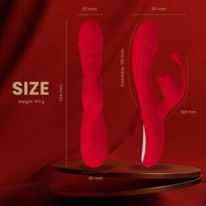Sultry Scarlet - Dual Motor Powerful Vibrator - FRISKY BUSINESS SG