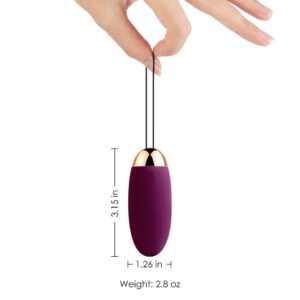 Svakom Elva Remote Control Vibrating Bullet - Violet - FRISKY BUSINESS SG