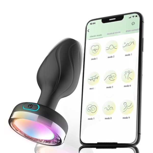 Sync Glow Vibrance LED Light Base Butt Plug - FRISKY BUSINESS SG
