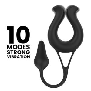 Teasing - Vibrating Penis Ring & Plug - FRISKY BUSINESS SG