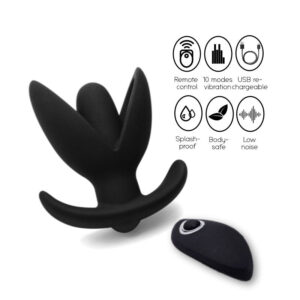 The Lotus - Silicone Vibrating Anal Plug - FRISKY BUSINESS SG
