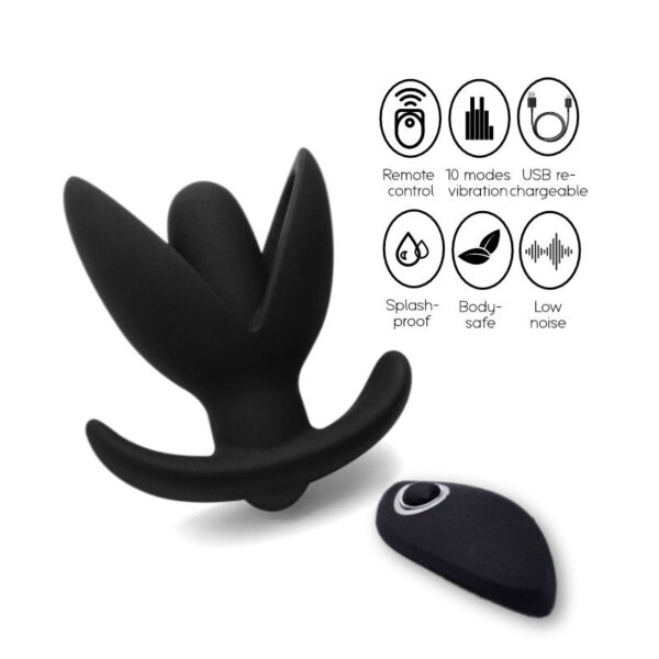 The Lotus - Silicone Vibrating Anal Plug - FRISKY BUSINESS SG