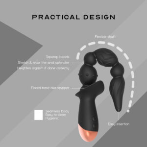 The Quake - Powerful Vibrating Beads with 3 Motors - FRISKY BUSINESS SG