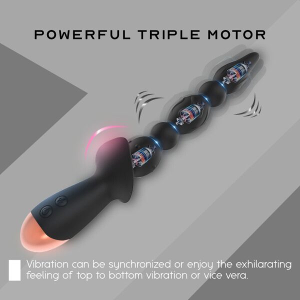 The Quake - Powerful Vibrating Beads with 3 Motors - FRISKY BUSINESS SG