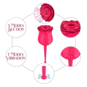 The Rose - Dual Action Clitoral Stimulator - FRISKY BUSINESS SG