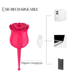 The Rose - Dual Action Clitoral Stimulator - FRISKY BUSINESS SG