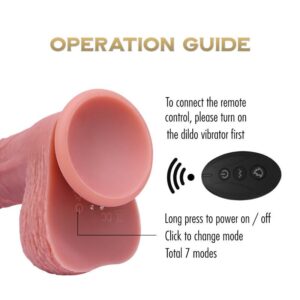 Titans - Realistic Vibrating and Rotating Dildo - FRISKY BUSINESS SG