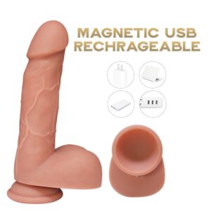 Titans - Realistic Vibrating and Rotating Dildo - FRISKY BUSINESS SG