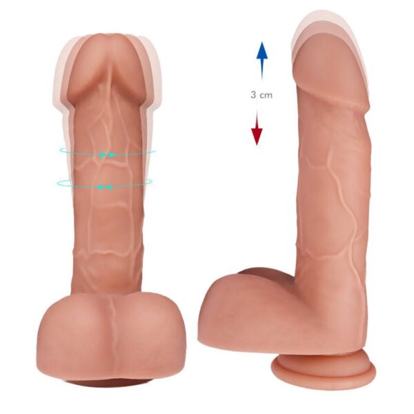 Titans - Realistic Vibrating and Rotating Dildo - FRISKY BUSINESS SG