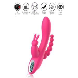 Triple Stimulator - Clitoral, G-spot, Anal - FRISKY BUSINESS SG
