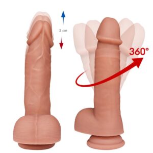Uranus - Realistic Vibrating and Rotating Dildo - FRISKY BUSINESS SG