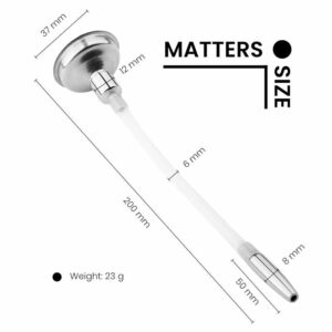 Urethral Sounding - Silicone Tube, Funnel Design - FRISKY BUSINESS SG