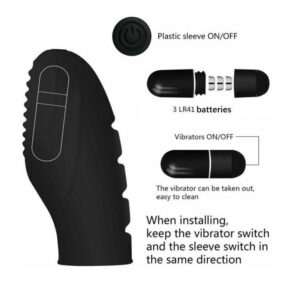 Vibrating Finger Sleeve - FRISKY BUSINESS SG