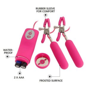 Vibrating Nipple Clamps - FRISKY BUSINESS SG