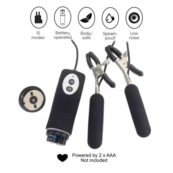 Vibrating Nipple Clamps - FRISKY BUSINESS SG