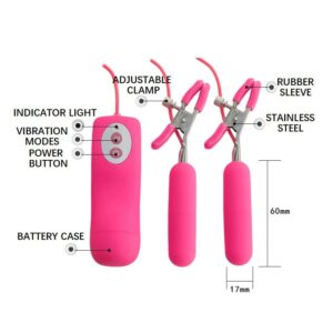 Vibrating Nipple Clamps - FRISKY BUSINESS SG