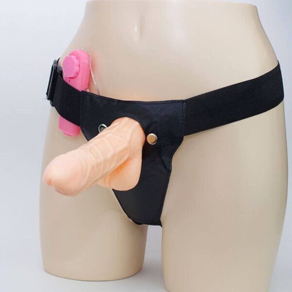Vibrating Strap-On Dildo - FRISKY BUSINESS SG