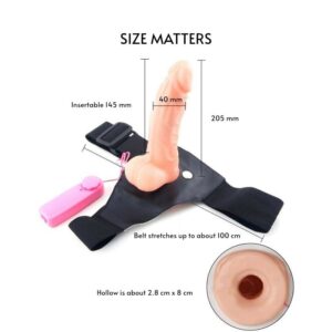 Vibrating Strap-On Dildo - FRISKY BUSINESS SG