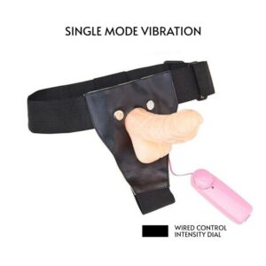 Vibrating Strap-On Dildo - FRISKY BUSINESS SG