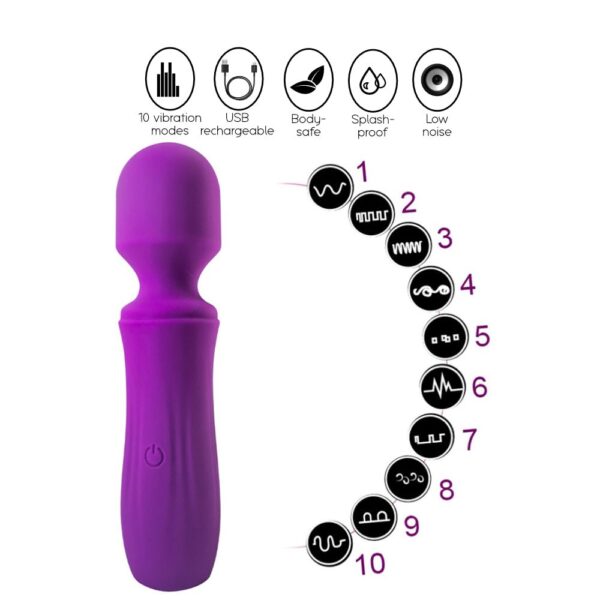 Wish - Mini Wand Vibrator - FRISKY BUSINESS SG